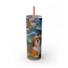 Skinny Tumbler with Straw – 20 oz Stainless Steel Cup