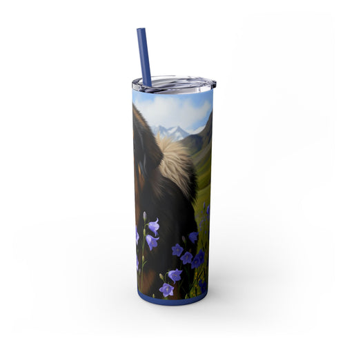 Skinny Tumbler with Straw – 20 oz Stainless Steel Cup