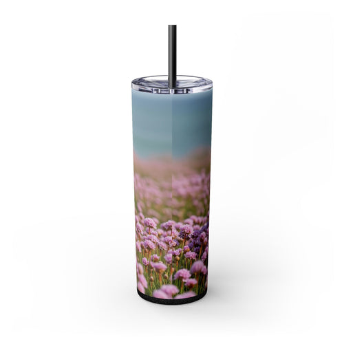 Skinny Tumbler with Straw – 20 oz Stainless Steel Cup