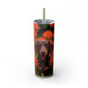 Skinny Tumbler with Straw – 20 oz Stainless Steel Cup