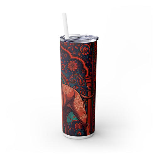 Skinny Tumbler with Straw – 20 oz Stainless Steel Cup