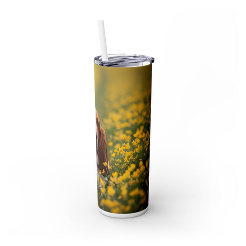 Skinny Tumbler with Straw – 20 oz Stainless Steel Cup