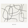 Black And White Line End Table Mat