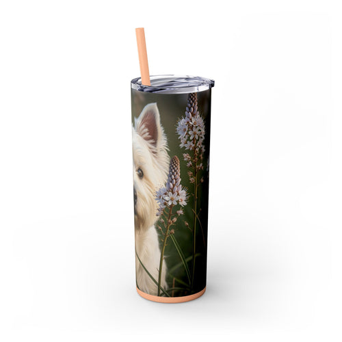 Skinny Tumbler with Straw – 20 oz Stainless Steel Cup
