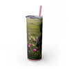 Skinny Tumbler with Straw – 20 oz Stainless Steel Cup
