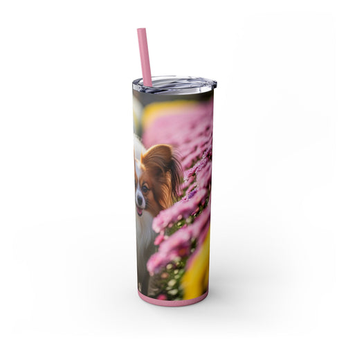 Skinny Tumbler with Straw – 20 oz Stainless Steel Cup