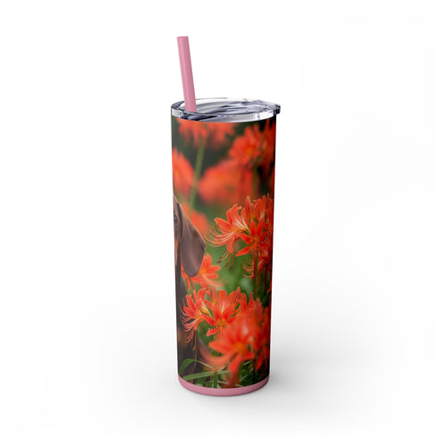 Skinny Tumbler with Straw – 20 oz Stainless Steel Cup