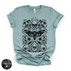 Skull Moth Tee | Gothic Death's Head Moth Graphic T-Shirt {BLACK DESIGN}