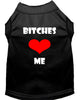 Pet Shirt Bitches Love Me