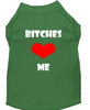 Pet Shirt Bitches Love Me