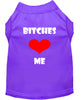 Pet Shirt Bitches Love Me