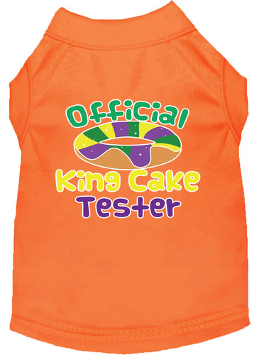 Pet Dog & Cat Shirt Screen Printed, King Cake Tester