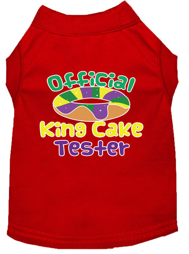 Pet Dog & Cat Shirt Screen Printed, King Cake Tester