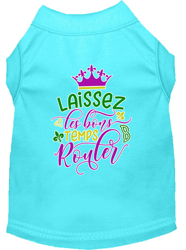 Pet Dog & Cat Shirt Screen Printed, Laissez Les Bons Temps Rouler