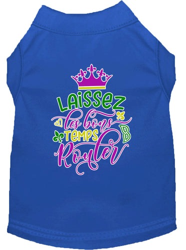 Pet Dog & Cat Shirt Screen Printed, Laissez Les Bons Temps Rouler