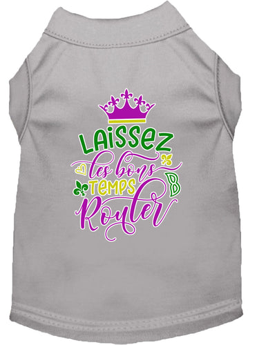 Pet Dog & Cat Shirt Screen Printed, Laissez Les Bons Temps Rouler