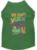 Mardi Gras Pet Dog & Cat Shirt Screen Printed, We Don't Hide the Crazy, We Parade It