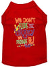 Mardi Gras Pet Dog & Cat Shirt Screen Printed, We Don't Hide the Crazy, We Parade It