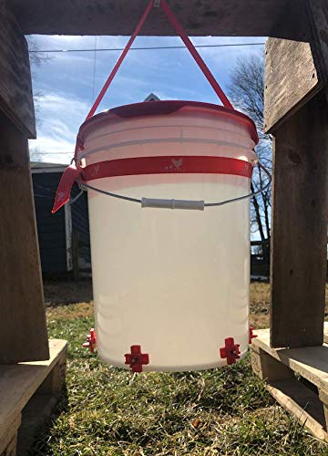 Hanging Strap for Chicken Waterers and Feeders - Fits Every Size of Round or Square Bucket