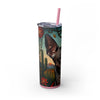 Skinny Tumbler with Straw – 20 oz Stainless Steel Cup
