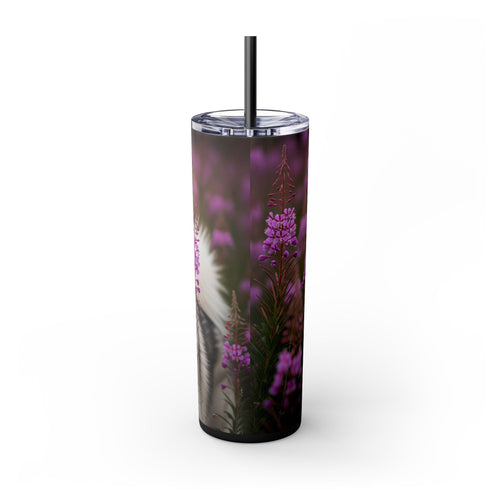 Skinny Tumbler with Straw – 20 oz Stainless Steel Cup