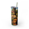 Skinny Tumbler with Straw – 20 oz Stainless Steel Cup