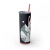Skinny Tumbler with Straw – 20 oz Stainless Steel Cup
