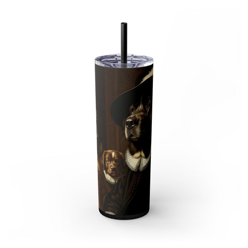 Skinny Tumbler with Straw – 20 oz Stainless Steel Cup