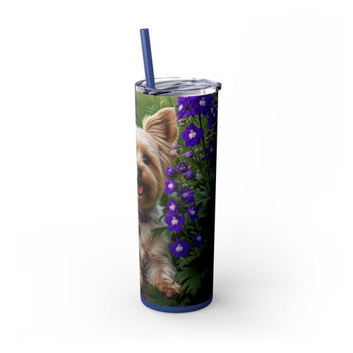 Skinny Tumbler with Straw – 20 oz Stainless Steel Cup