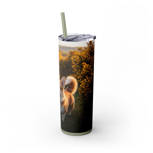 Skinny Tumbler with Straw – 20 oz Stainless Steel Cup