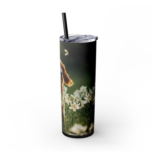 Skinny Tumbler with Straw – 20 oz Stainless Steel Cup