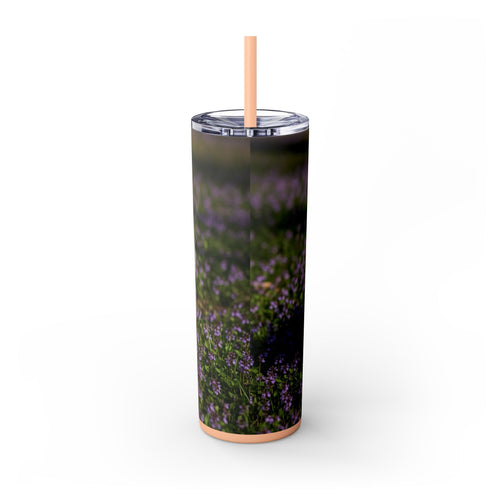 Skinny Tumbler with Straw – 20 oz Stainless Steel Cup