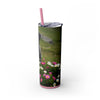 Skinny Tumbler with Straw – 20 oz Stainless Steel Cup