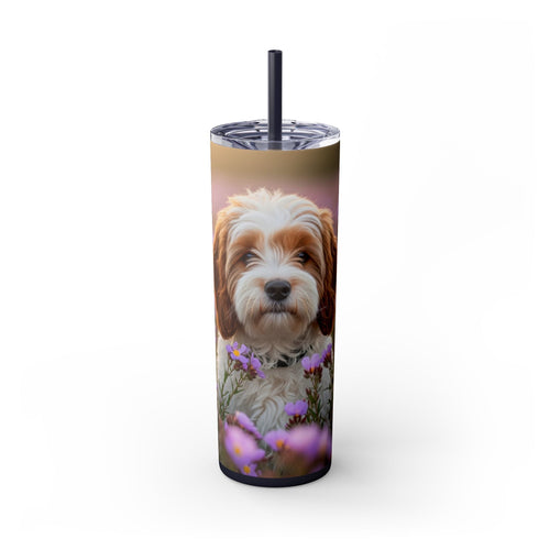 Skinny Tumbler with Straw – 20 oz Stainless Steel Cup