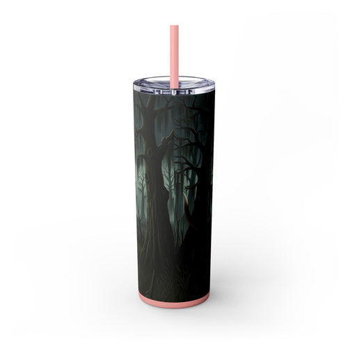Skinny Tumbler with Straw – 20 oz Stainless Steel Cup