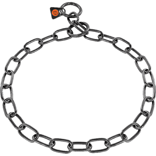 Herm Sprenger - Short Link Fur Saver Collar - Black Stainless Steel