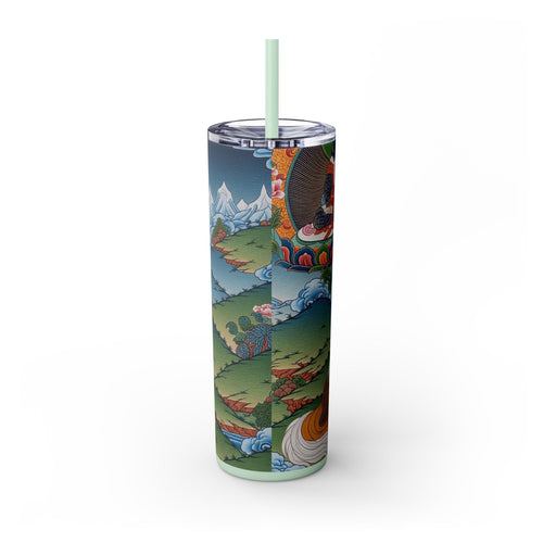 Skinny Tumbler with Straw – 20 oz Stainless Steel Cup