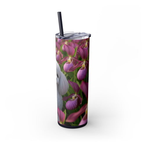 Skinny Tumbler with Straw – 20 oz Stainless Steel Cup