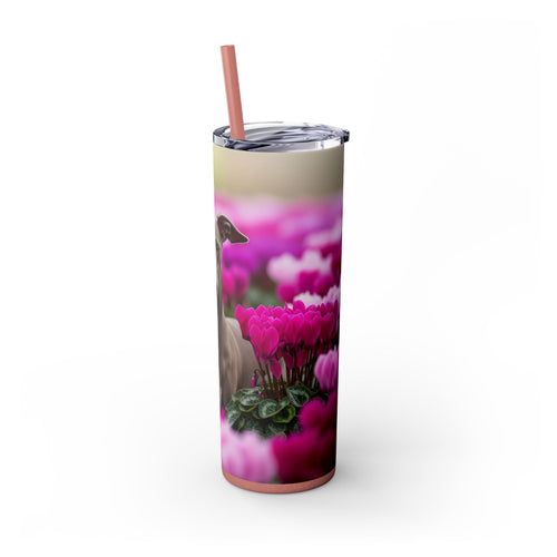 Skinny Tumbler with Straw – 20 oz Stainless Steel Cup
