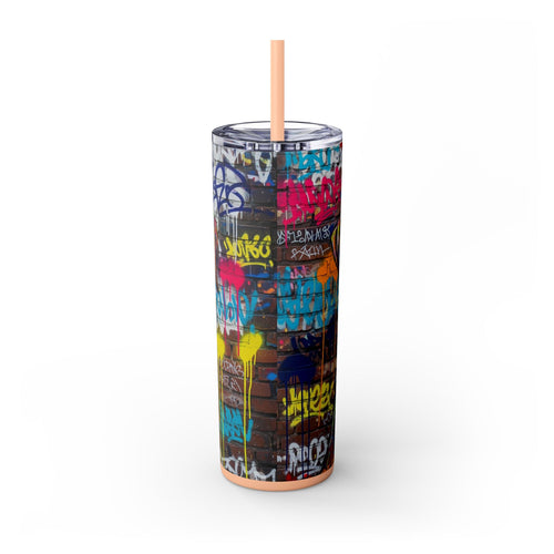 Skinny Tumbler with Straw – 20 oz Stainless Steel Cup