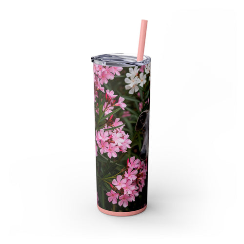 Skinny Tumbler with Straw – 20 oz Stainless Steel Cup