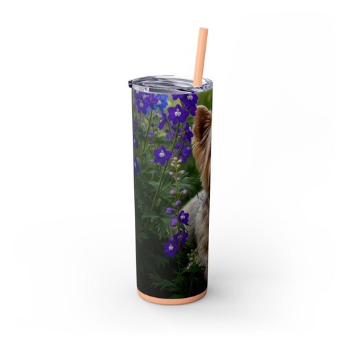 Skinny Tumbler with Straw – 20 oz Stainless Steel Cup