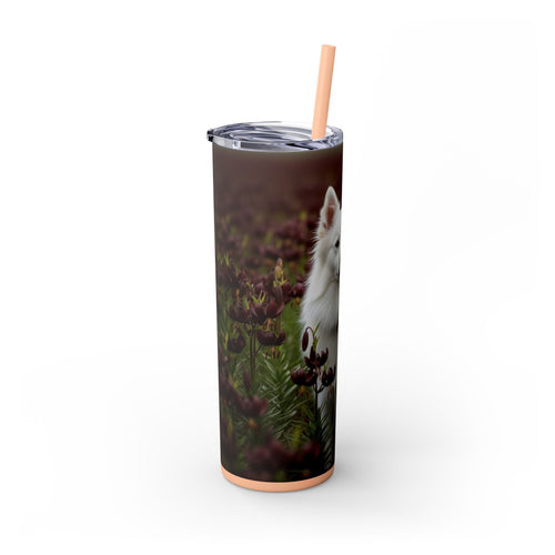 Skinny Tumbler with Straw – 20 oz Stainless Steel Cup