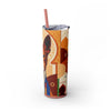 Skinny Tumbler with Straw – 20 oz Stainless Steel Cup