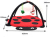 Black Ladybug Cat Play Mat