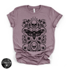 Skull Moth Tee | Gothic Death's Head Moth Graphic T-Shirt {BLACK DESIGN}