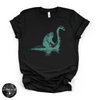 Bigfoot Riding Nessy Tee | Funny Cryptid Graphic T-Shirt