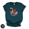 Bigfoot Floating Tee | Funny Summer Sasquatch Graphic T-Shirt