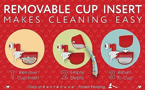 Automatic Chicken Water Cup Waterer Kit for Poultry 4-Pack