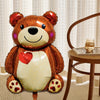 Cartoon Love Standing Bear Valentine's Day Wedding Decoration Aluminum Balloon